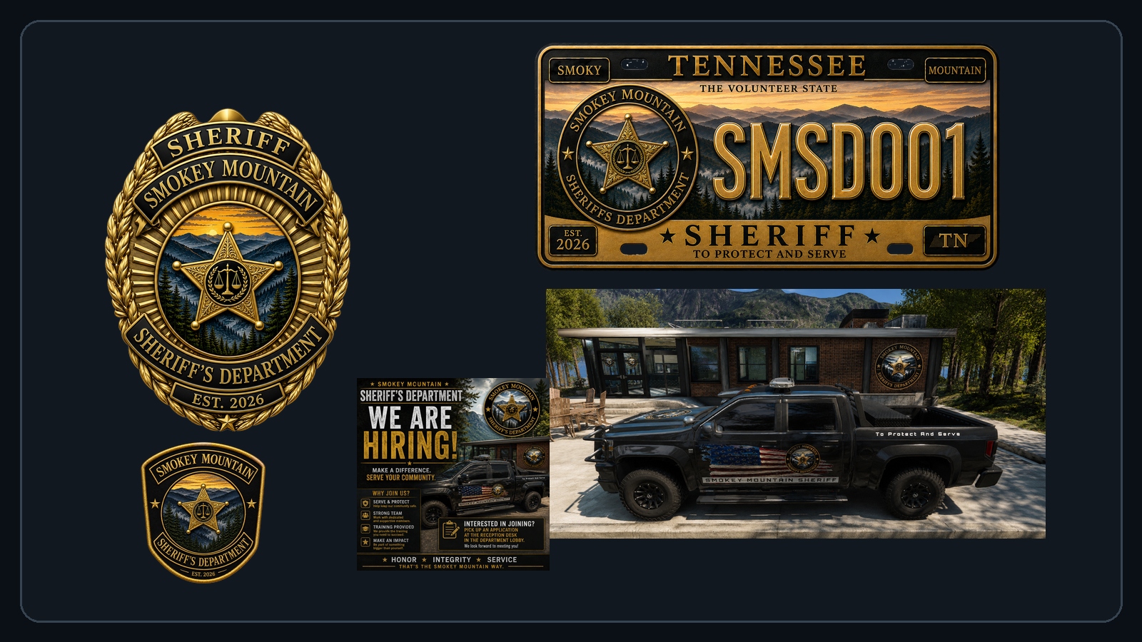 Smokey Mountain Sheriff's Department branding case study